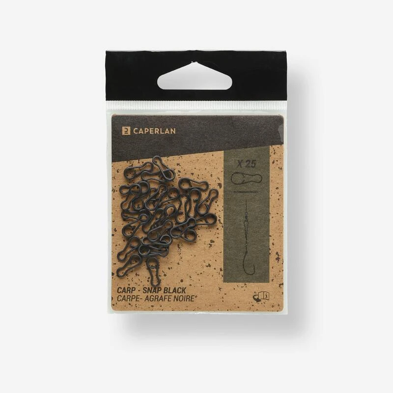Agrafe Snap Black X25 Pêche De La Carpe 3 Agrafe Snap Black X25 Pêche De La Carpe