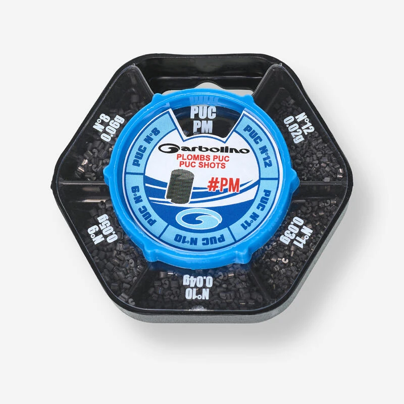 BOITE DE 5 CASES DE PLOMBS CYLINDRIQUES PUC N°8 à N°12 3 BOITE DE 5 CASES DE PLOMBS CYLINDRIQUES PUC N°8 à N°12