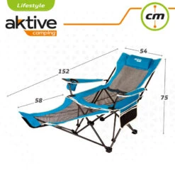 Chaise Longue Pliante De Camping Aktive -Pêche Fournitures Magasin chaise longue pliante de camping aktive 5