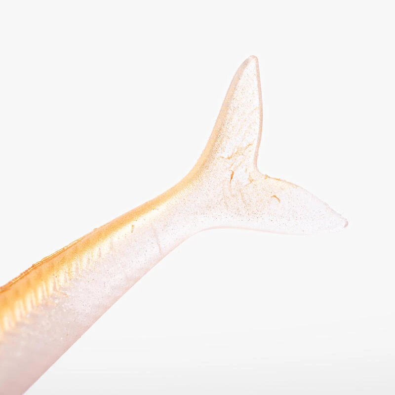 COMBO Leurres Souples Slug Lançon SLUGEELO 130 10gr Doré/Blanc 11 COMBO Leurres Souples Slug Lançon SLUGEELO 130 10gr Doré/Blanc – Image 9