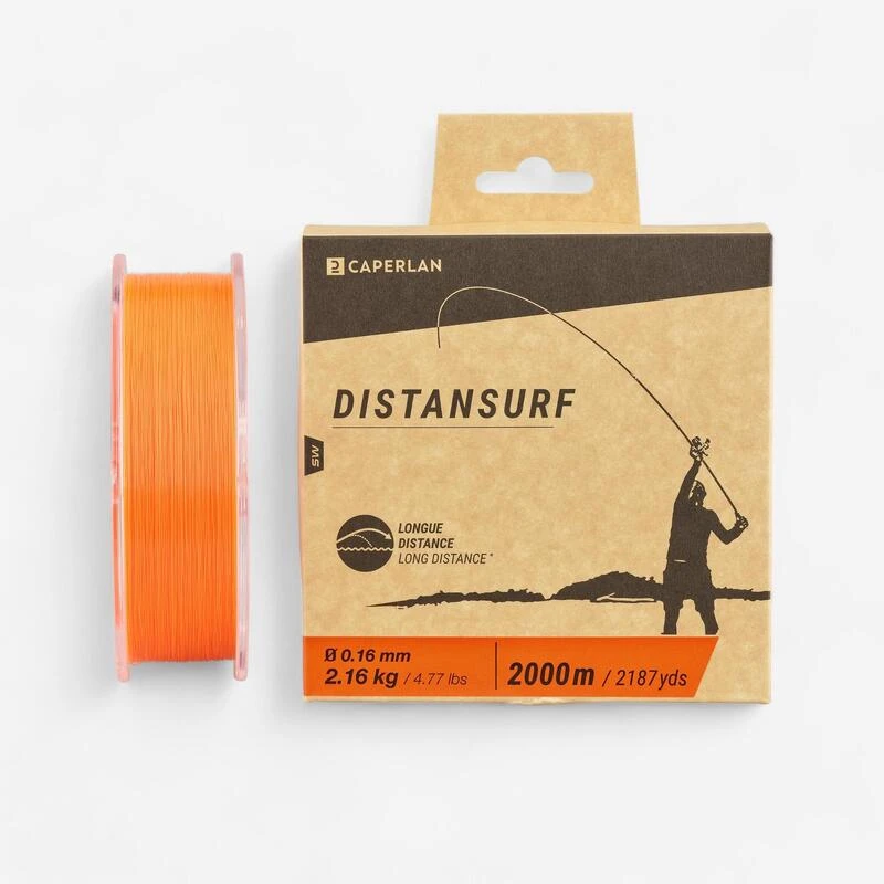 Fil Pêche En Surfcasting Orange DISTANSURF 16/100 3 Fil Pêche En Surfcasting Orange DISTANSURF 16/100