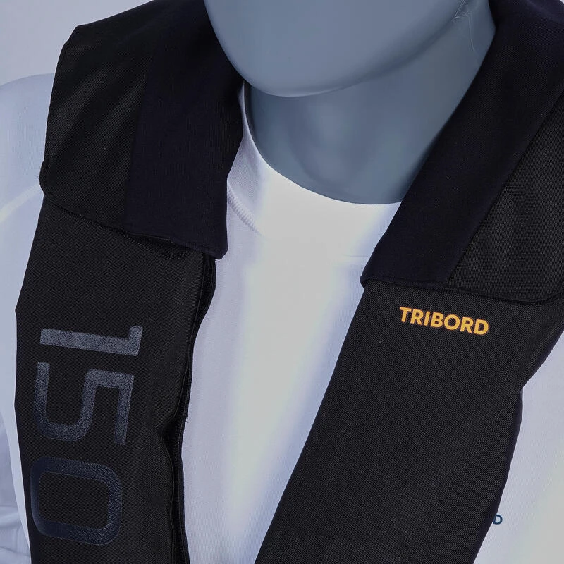 Tribord Gilet De Sauvetage Gonflable Adulte LJ 150N+ AIR Série Limitée Noir 9 Tribord Gilet De Sauvetage Gonflable Adulte LJ 150N+ AIR Série Limitée Noir – Image 7