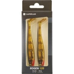 LEURRE SOUPLE BROCHET SHAD ROGEN 120 GOLD X2 -Pêche Fournitures Magasin leurre souple brochet shad rogen 120 gold x2 3