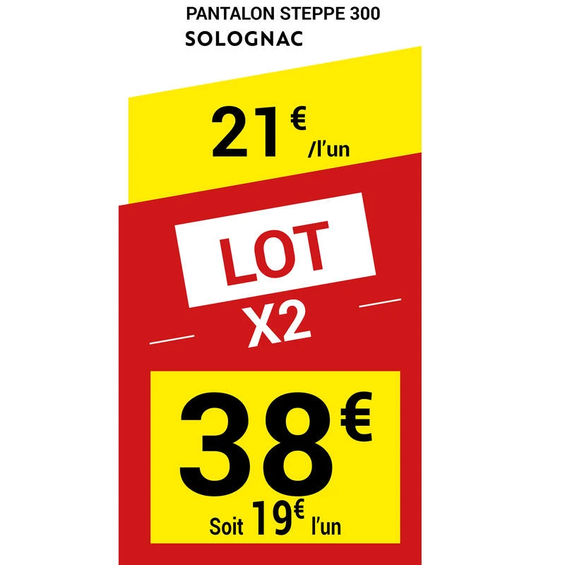 PANTALON CARGO RESISTANT STEPPE 300 MARRON 4 PANTALON CARGO RESISTANT STEPPE 300 MARRON – Image 2