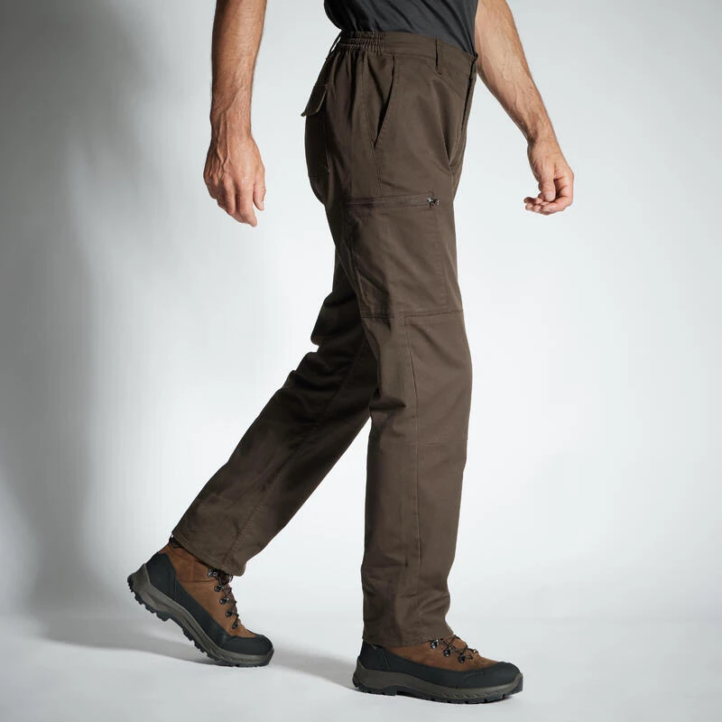 PANTALON CARGO RESISTANT STEPPE 300 MARRON 6 PANTALON CARGO RESISTANT STEPPE 300 MARRON – Image 4