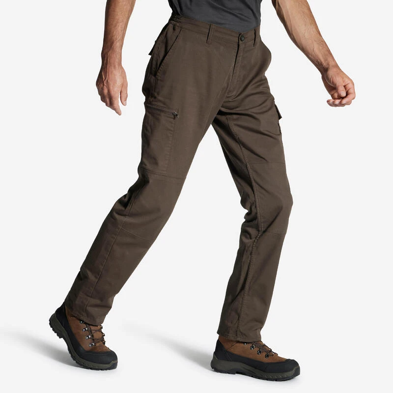 PANTALON CARGO RESISTANT STEPPE 300 MARRON 3 PANTALON CARGO RESISTANT STEPPE 300 MARRON