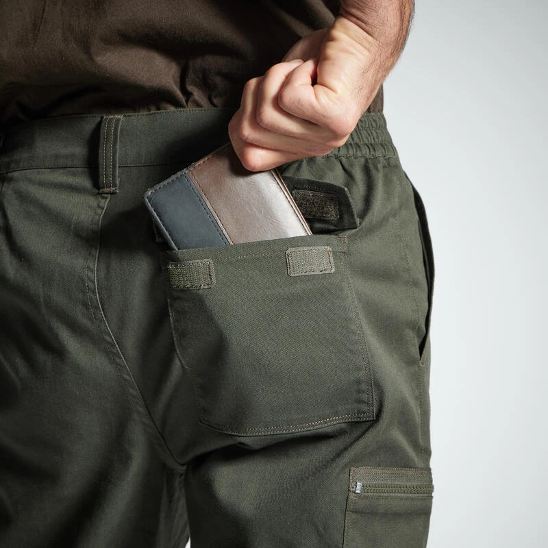 PANTALON CARGO RESISTANT STEPPE 300 VERT 9 PANTALON CARGO RESISTANT STEPPE 300 VERT – Image 7