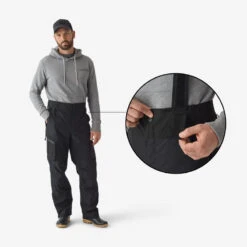 Pantalon De Pêche Imperméable Homme - FT 500 WPF Noir -Pêche Fournitures Magasin pantalon de peche impermeable homme ft 500 wpf noir 2
