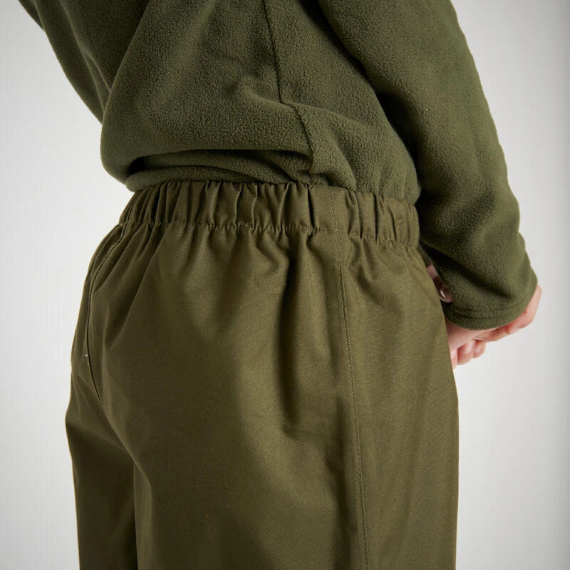 Surpantalon Imperméable Junior 100 Vert 5 Surpantalon Imperméable Junior 100 Vert – Image 3
