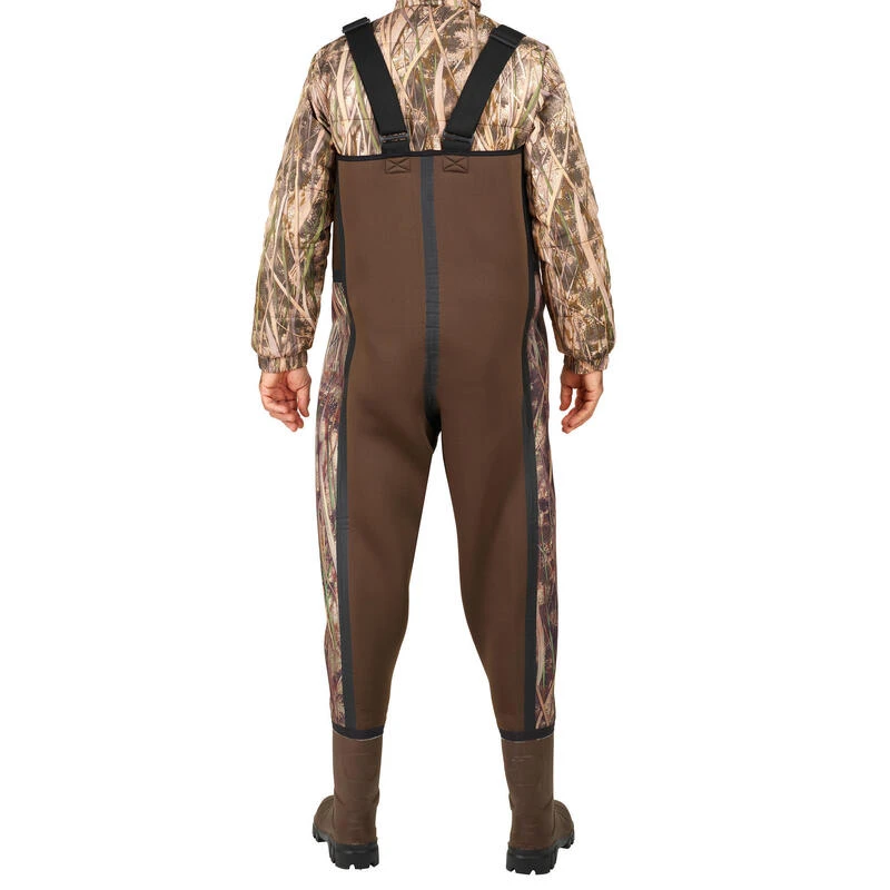 Waders Chasse Chaud 500 Néoprène Camouflage Marais 5 Waders Chasse Chaud 500 Néoprène Camouflage Marais – Image 4